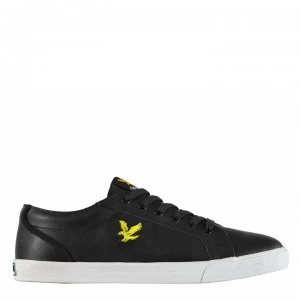 Lyle and Scott Halkett Leather Trainers - Black