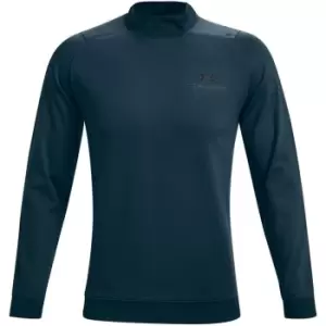 Under Armour Rush All Purpose Mock Collar Baselayer Top Mens - Blue