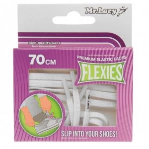 Mr Lacy Flexies Elastic Laces - White