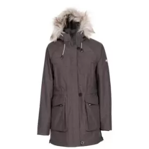 Trespass Womens/Ladies Caption Waterproof Parka (XS) (Dark Grey)