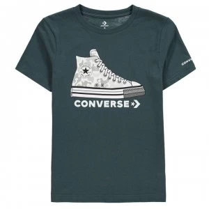 Converse Sneaker T-Shirt Junior Boys - Faded Spruce