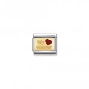 Nomination Composable Classic Plates Gold My Forever Link 030284/26