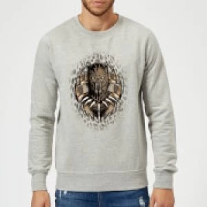 Black Panther Gold Erik Sweatshirt - Grey - XXL