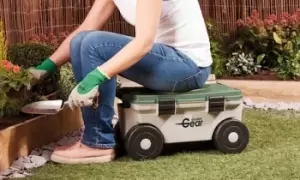 Garden Gear Rotating Seat with Tool Storage