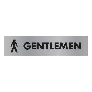 Acrylic Sign Gentlemen Aluminium SR22355