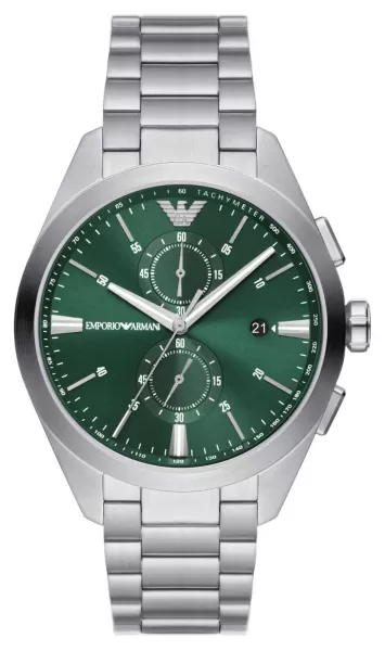 Emporio Armani AR11480 Mens Green Chronograph Dial Watch