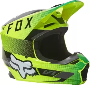 FOX V1 Ridl Motocross Helmet, green, Size S, green, Size S