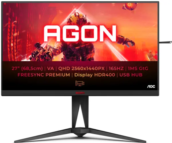 AOC 27" AG275QX/EU Quad HD IPS Gaming LED Monitor