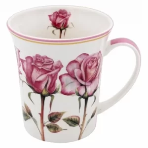 pretty floral mug rose