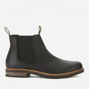 Barbour Mens Farsley Leather Chelsea Boots - Black - UK 11