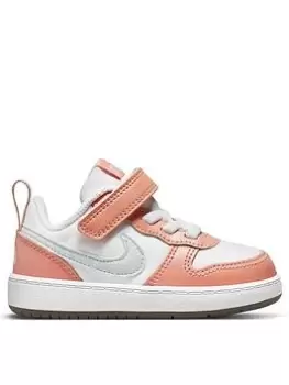 Nike Court Borough Low 2 SE - White/Pink, Size 5.5