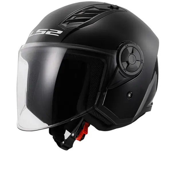 LS2 OF616 Airflow II Solid Gloss Black 06 Jet Helmet Size L