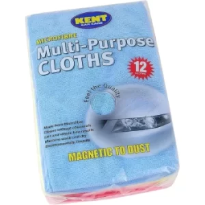 Kent Car Care Super Soft Microfibre Towels (Pack Of 12)