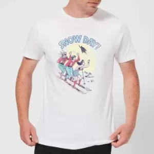 DC Snow Day! Mens Christmas T-Shirt - White - S