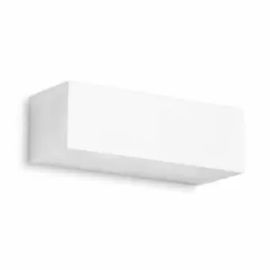 Wall lamp Ges, White plaster, 22 cm