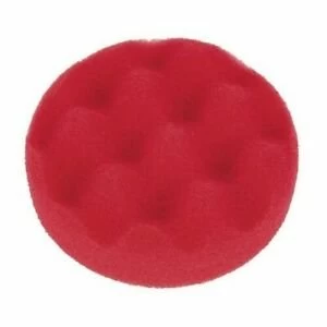 Sealey PTCCHW80R Buff & Polishing Foam Head Hook Loop &#216;80 x 25mm Red/Ultra Soft