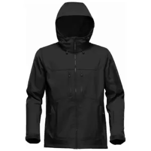 Stormtech Mens Epsilon 2 Hooded Soft Shell Jacket (S) (Black/Graphite Grey)