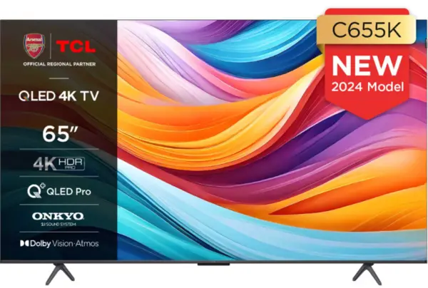 TCL 65" 65C655K Smart 4K Ultra HD QLED TV