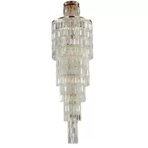 Niagara Grand Chandelier Gold & Crystal, 16 Light, E14