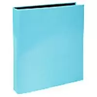 Exacompta Ring Binder 2 Rings 25mm Plastic Coated A4 Pastel Blue