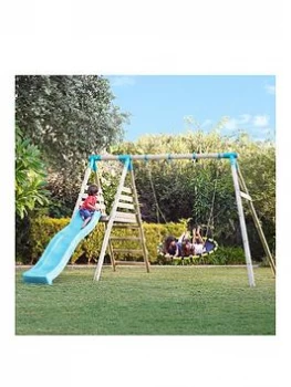 TP Toys Fiordland Wooden Swing & Slide Set