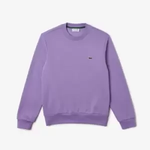 Mens Lacoste Organic Brushed Cotton Sweatshirt Size 8 - 3XL Purple