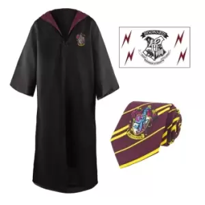 Harry Potter Robe, Nectie & Tattoo Set Gryffindor Size S