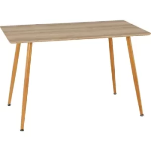 Seconique Barley Wood Dining Table Oak Veneer Seats up to 4 People