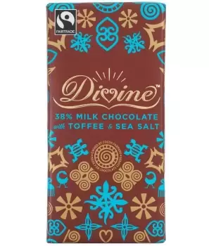 Divine Milk Chocolate with Toffee & Sea Salt 100g