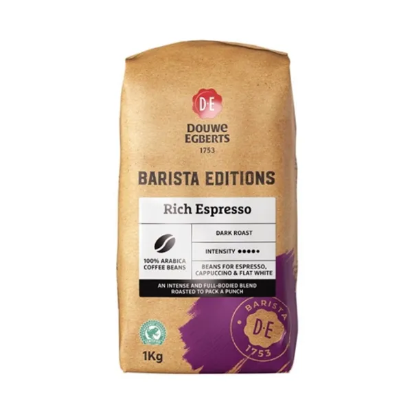 Douwe Egberts Barista Edition Rich Espresso Beans Coffee 1kg