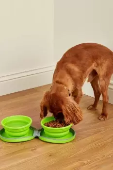 Collapsible Dual Pet Bowls