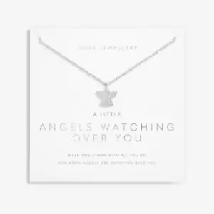 Angels Watching Over You Silver 46cm + 5cm Necklace 6112