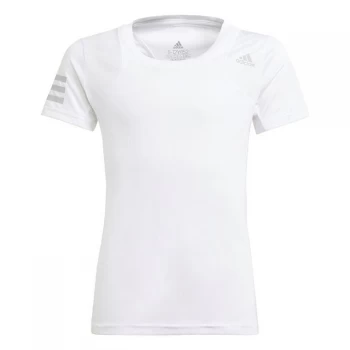 adidas G Club T Shirt Junior - White / Grey Two