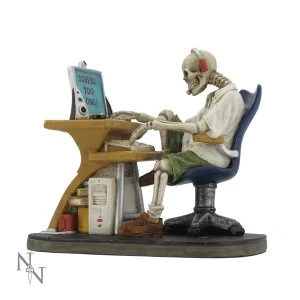 Surfed Too Long Skeleton Figurine