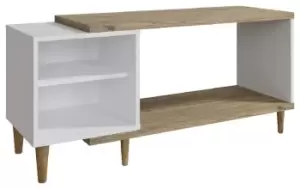 GFW Presto TV Unit - White & Oak