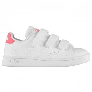 adidas Advantage Cloud Foam Trainers Child Girls - White/Pink