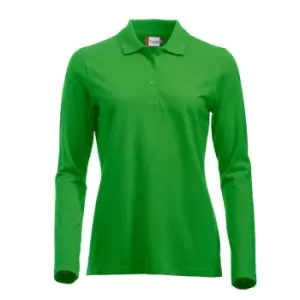 Clique Womens/Ladies Classic Marion Long-Sleeved Polo Shirt (XXL) (Apple Green)