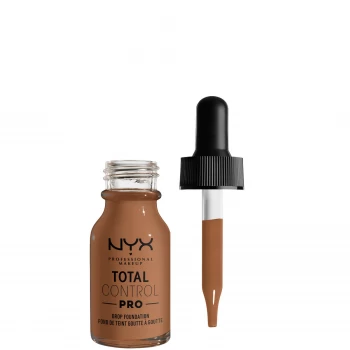 NYX Professional Makeup Total Control Pro Drop Controllable Coverage Foundation 13ml (Various Shades) - Mahagony