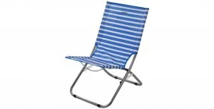 Regatta Kruza Folding Beach Lounger French Blue/White