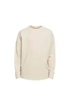 Cut-On Oversized Long-Sleeved T-Shirt