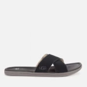 UGG Mens Brookside Suede Slide Sandals - Black - UK 9