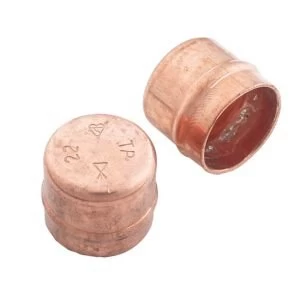 Solder ring Stop end Dia22mm Pack of 2