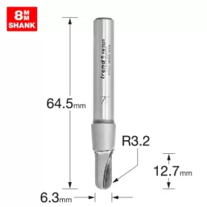 Trend CRAFTPRO Radius Router Cutter 6.3mm 12.7mm 8mm