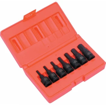 HEX DRIVER IMPACT SOCKET SET 3/8'SQ DR 7-PCE - Kennedy