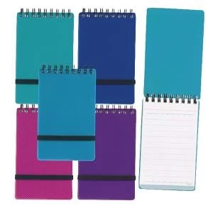 Snopake Noteguard Notebook 76 x 127mm Assorted Pack of 5 14324