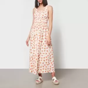 Aligne Helaine Floral-Print Poplin Midi Dress - EU 40/UK 12