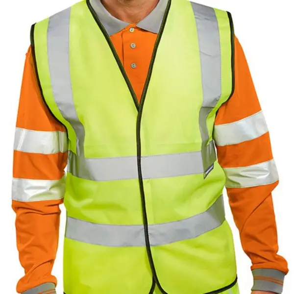 Beeswift Beeswift High Visibility Waistcoat Full App G WCENGXL