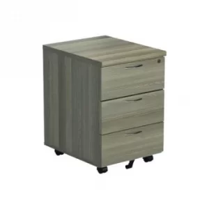 Jemini Grey Oak 3 Drawer Mobile Pedestal Dimensions W404 x D500 x