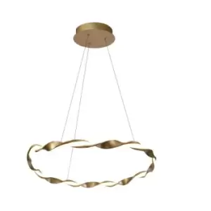 Cristal Sand LED Pendant Lamp 22W 1760Lm 3000K Golden