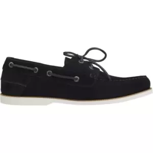 Tommy Hilfiger Th Boat Shoe Core Suede - Blue